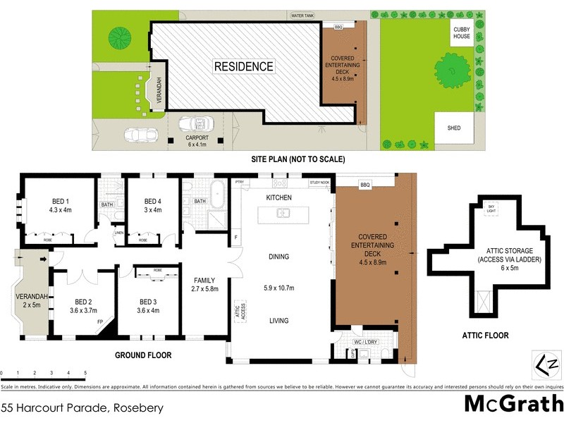 55 Harcourt Parade, Rosebery NSW 2018 Floorplan