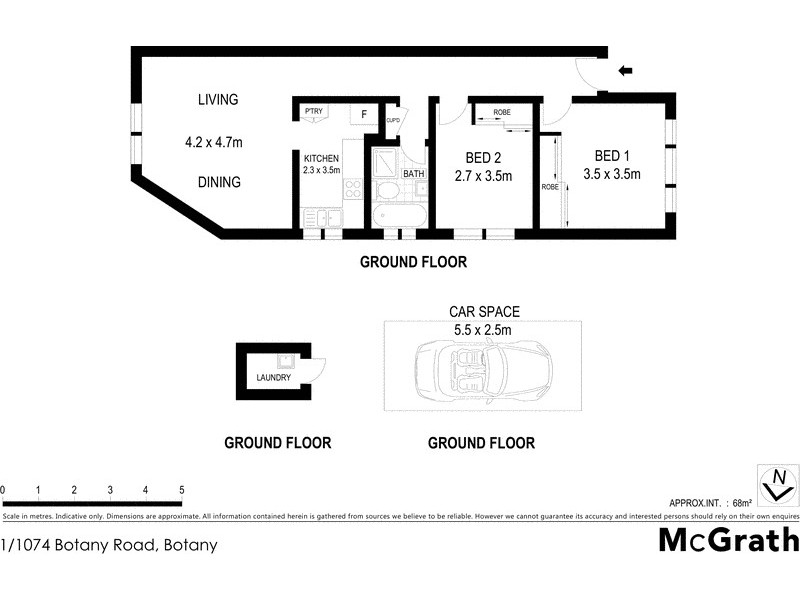 1/1074 Botany Road, Botany NSW 2019 Floorplan