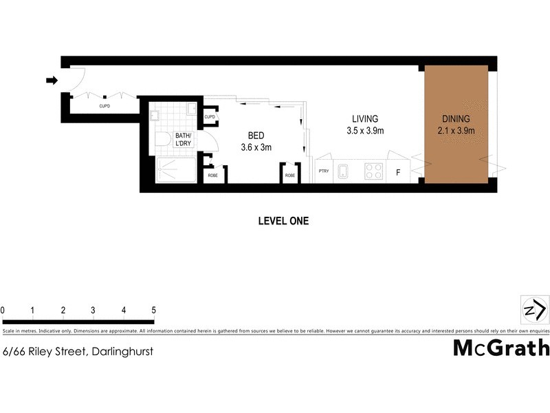 6/66 Riley Street, Darlinghurst NSW 2010 Floorplan