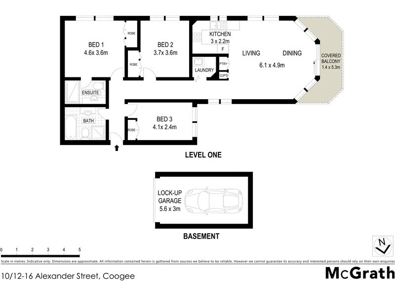 10/12 Alexander Street, Coogee NSW 2034 Floorplan