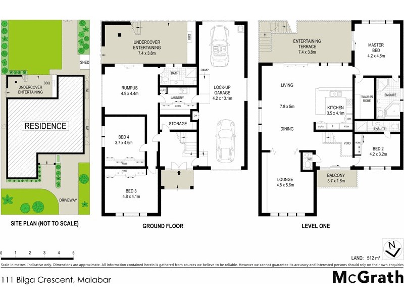 111 Bilga Crescent, Malabar NSW 2036 Floorplan