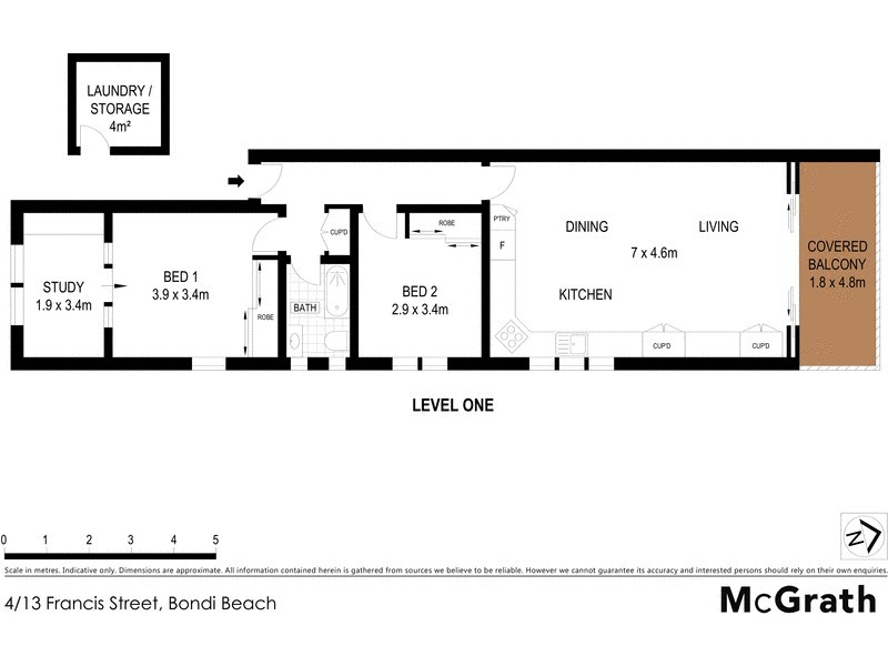 4/13 Francis Street, Bondi Beach NSW 2026 Floorplan