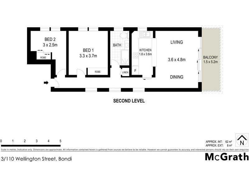 3/110 Wellington Street, Bondi NSW 2026 Floorplan