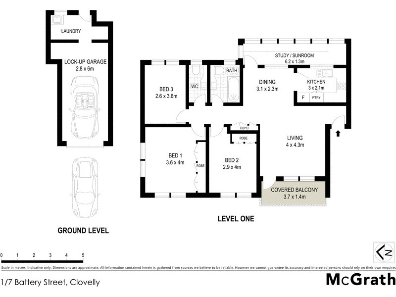 1/7 Battery Street, Clovelly NSW 2031 Floorplan