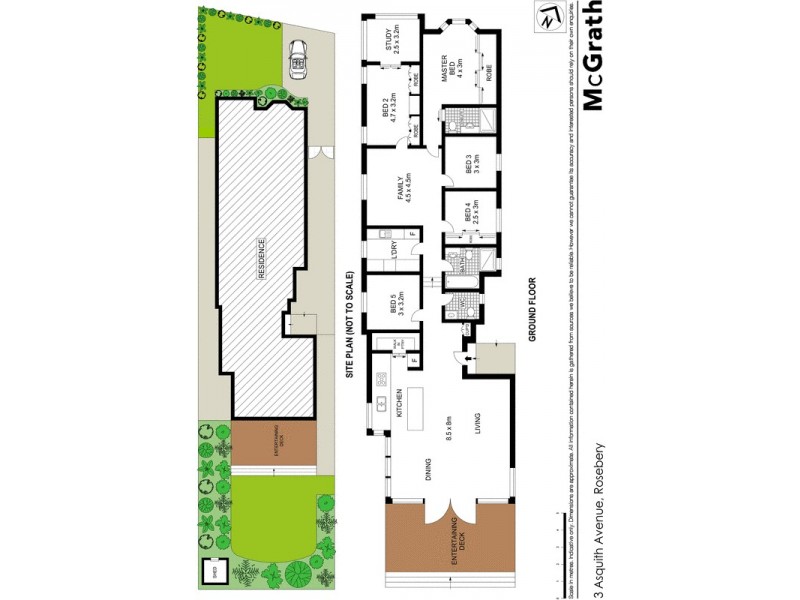 3 Asquith Avenue, Rosebery NSW 2018 Floorplan