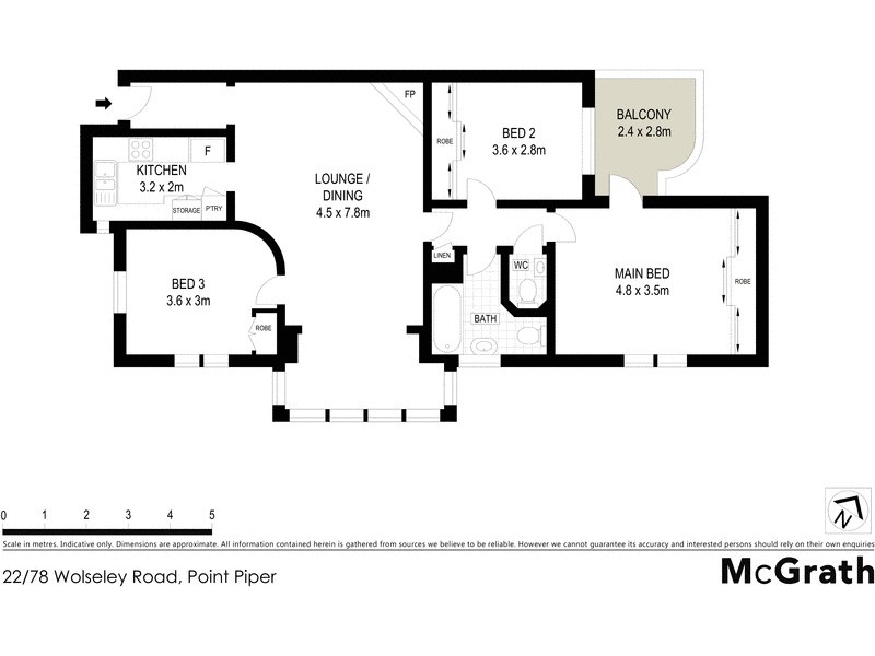 22/78 Wolseley Road, Point Piper NSW 2027 Floorplan