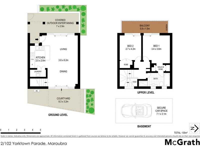 2/102 Yorktown Parade, Maroubra NSW 2035 Floorplan