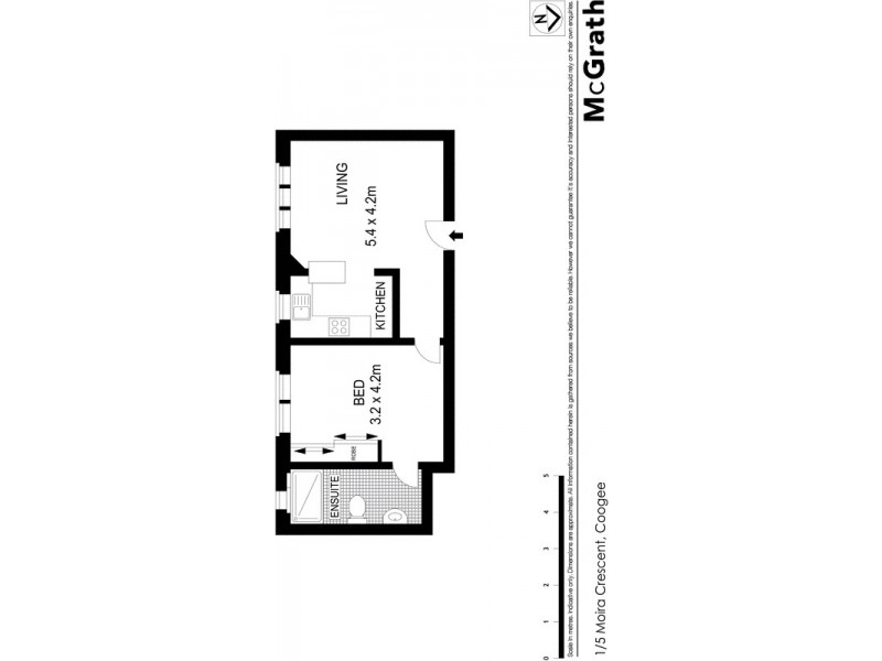 1/5 Moira Crescent, Coogee NSW 2034 Floorplan