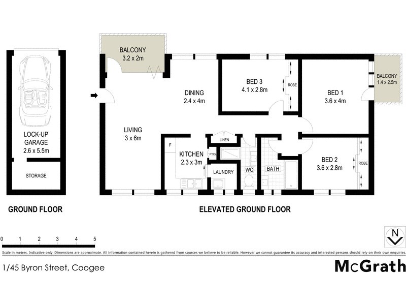 1/45 Byron Street, Coogee NSW 2034 Floorplan