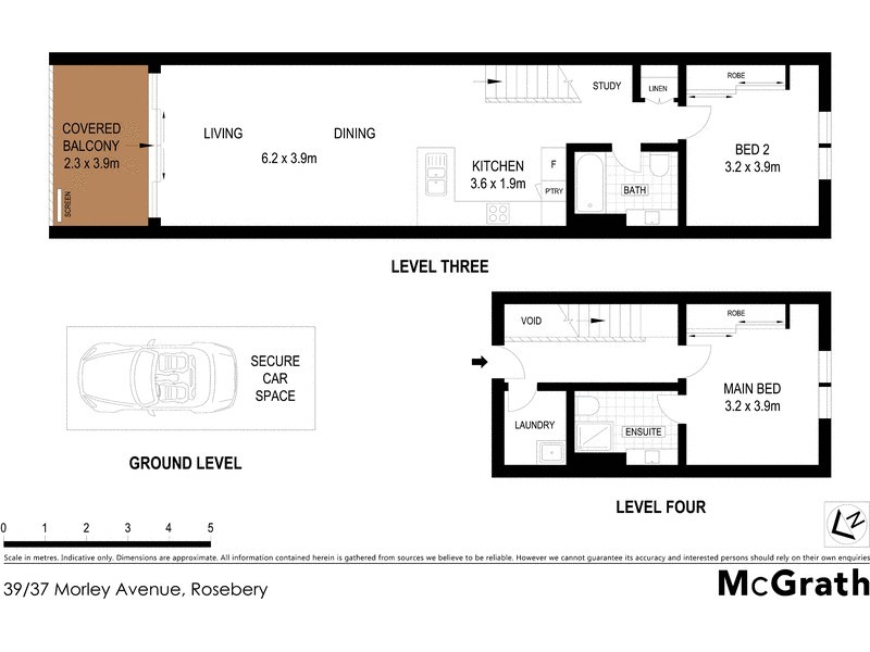 39/37 Morley Avenue, Rosebery NSW 2018 Floorplan