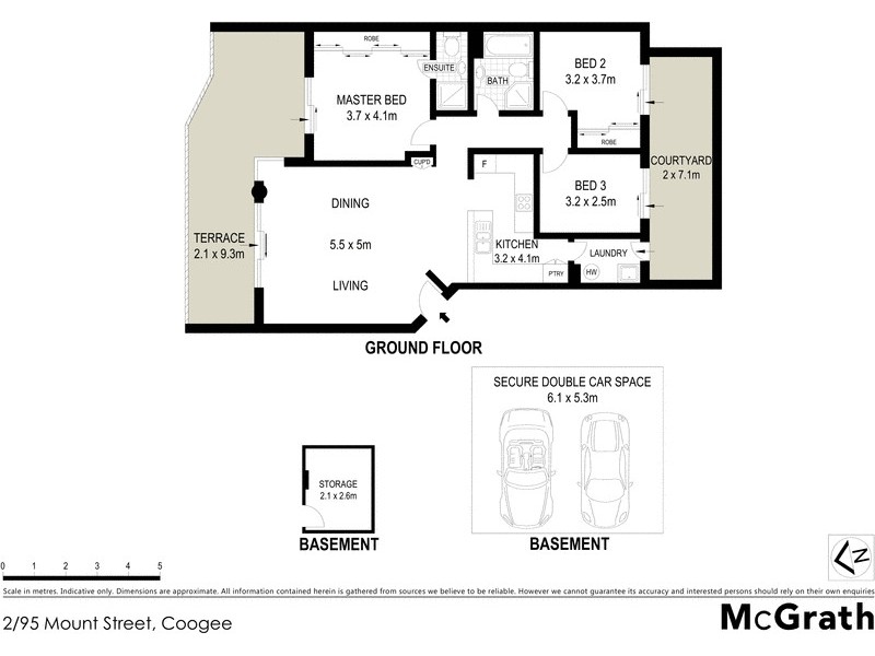 2/95 Mount Street, Coogee NSW 2034 Floorplan