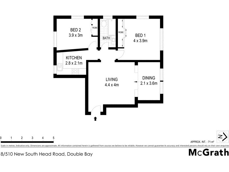 8/510 New South Head Road, Double Bay NSW 2028 Floorplan