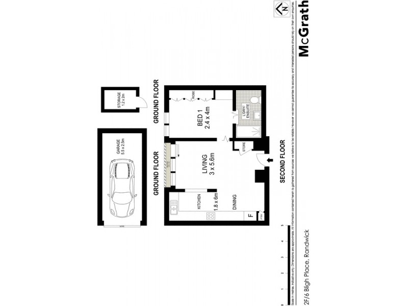 2F/6 Bligh Place, Randwick NSW 2031 Floorplan