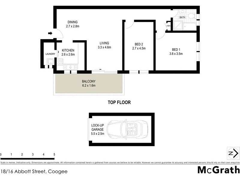 18/16 Abbott Street, Coogee NSW 2034 Floorplan