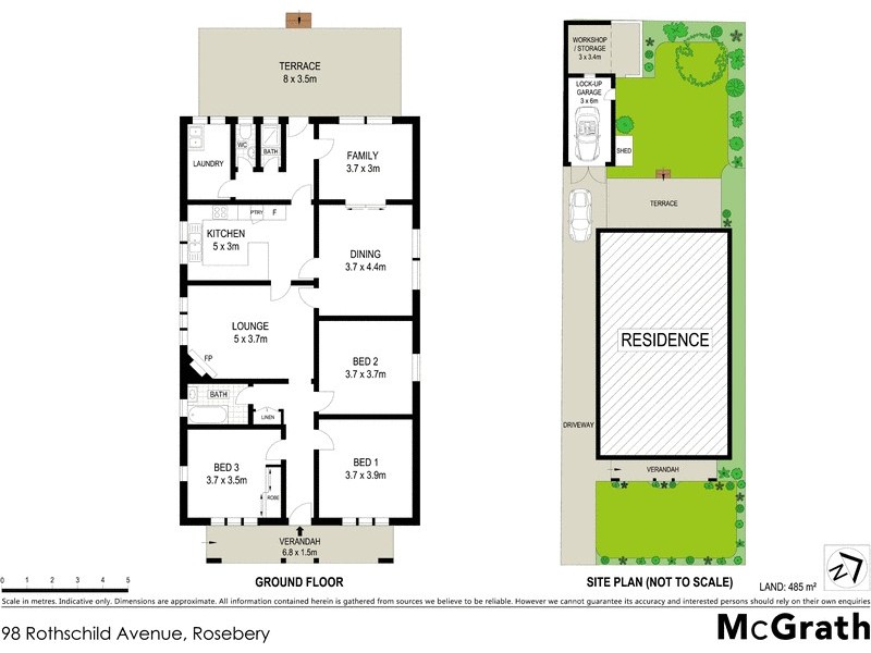98 Rothschild Avenue, Rosebery NSW 2018 Floorplan