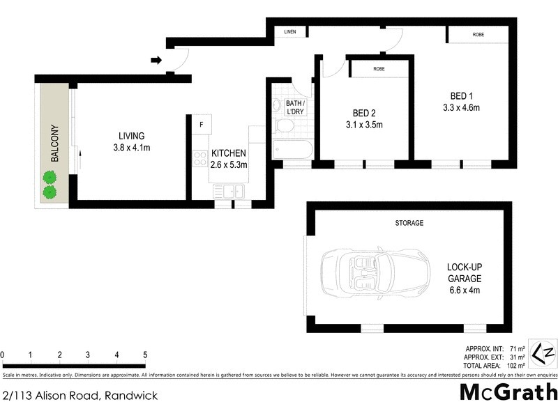 2/113 Alison Road, Randwick NSW 2031 Floorplan