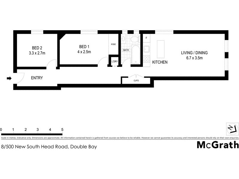 8/500 New South Head Road, Double Bay NSW 2028 Floorplan