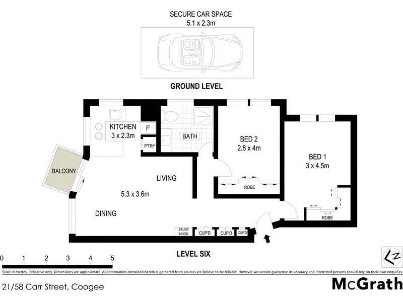 21/58 Carr Street, Coogee NSW 2034 Floorplan