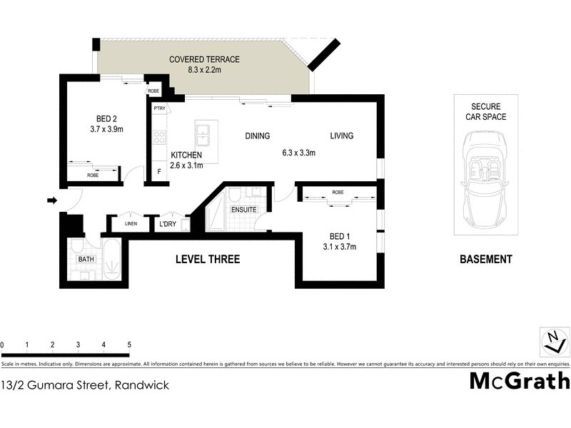 13/2 Gumara Street, Randwick NSW 2031 Floorplan