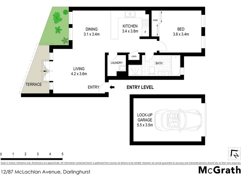 12/87 McLachlan Avenue, Darlinghurst NSW 2010 Floorplan