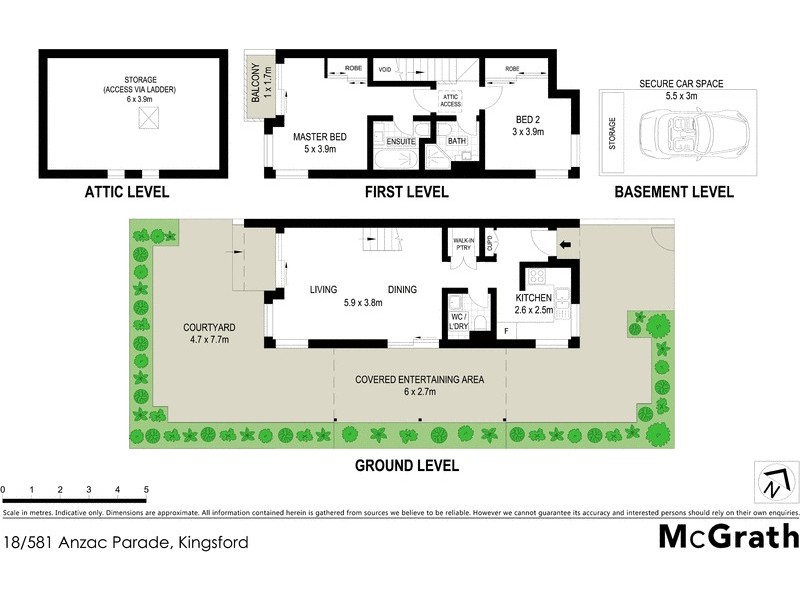 18/581 Anzac Parade, Kingsford NSW 2032 Floorplan