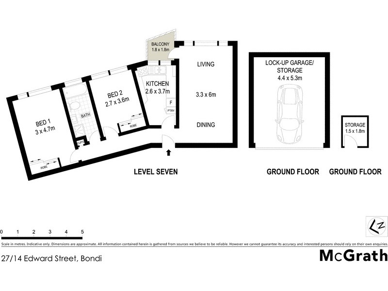 27/14 Edward Street, Bondi NSW 2026 Floorplan
