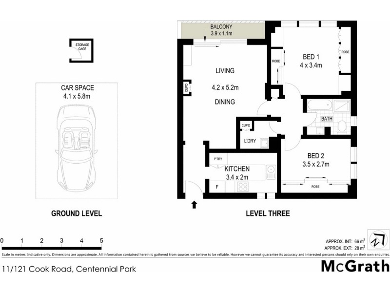 11/121 Cook Road, Centennial Park NSW 2021 Floorplan