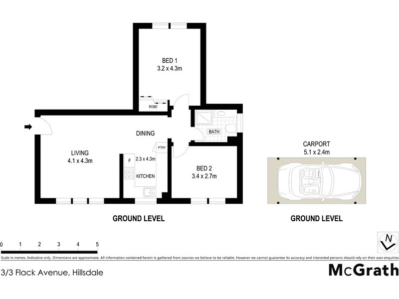 3/3 Flack Avenue, Hillsdale NSW 2036 Floorplan
