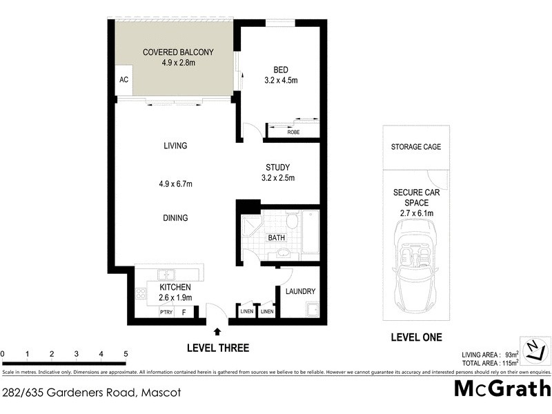 282/635 Gardeners Road, Mascot NSW 2020 Floorplan