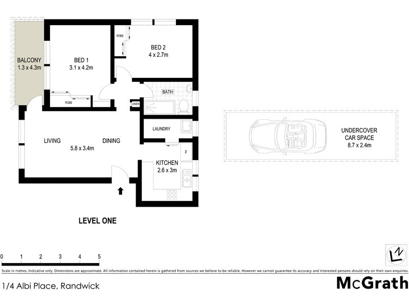 1/4 Albi Place, Randwick NSW 2031 Floorplan