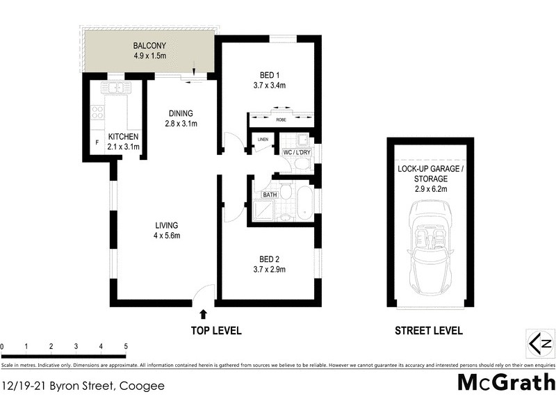 12/19 Byron Street, Coogee NSW 2034 Floorplan