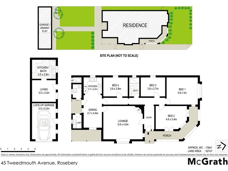 45 Tweedmouth Avenue, Rosebery NSW 2018 Floorplan
