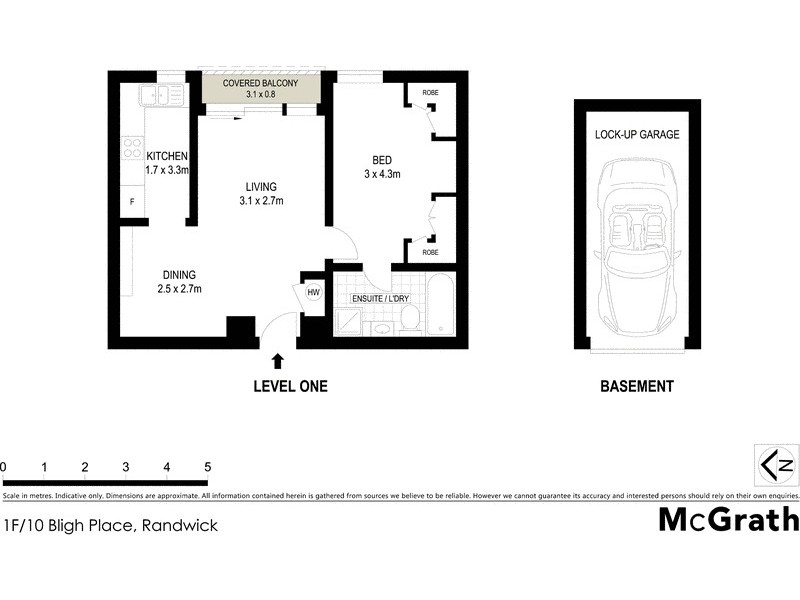 1F/10 Bligh Place, Randwick NSW 2031 Floorplan