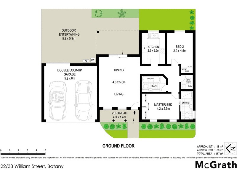 22/33 William Street, Botany NSW 2019 Floorplan