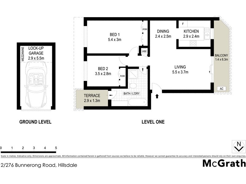 2/276 Bunnerong Road, Hillsdale NSW 2036 Floorplan