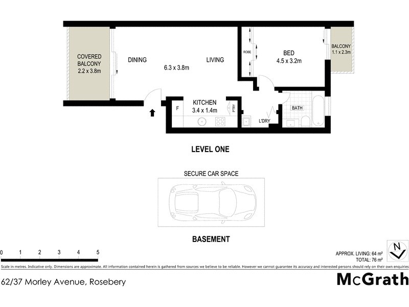 62/37 Morley Avenue, Rosebery NSW 2018 Floorplan
