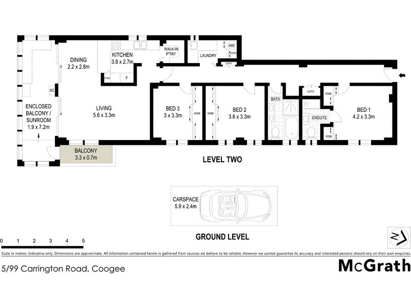 5/99 Carrington Road, Coogee NSW 2034 Floorplan