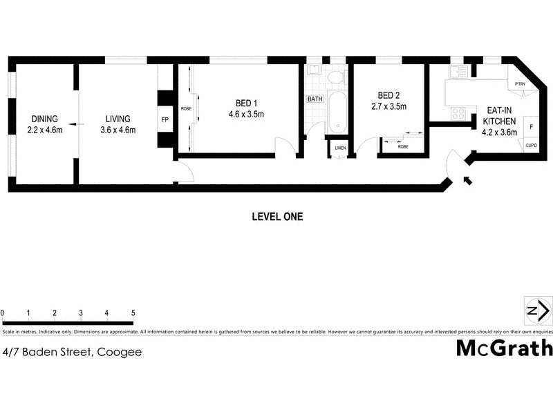 4/7 Baden Street, Coogee NSW 2034 Floorplan