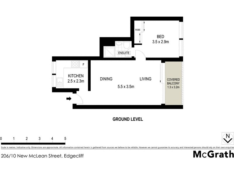 206/10 New McLean Street, Edgecliff NSW 2027 Floorplan