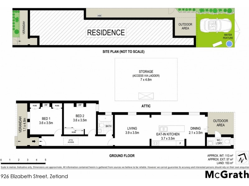 926 Elizabeth Street, Zetland NSW 2017 Floorplan