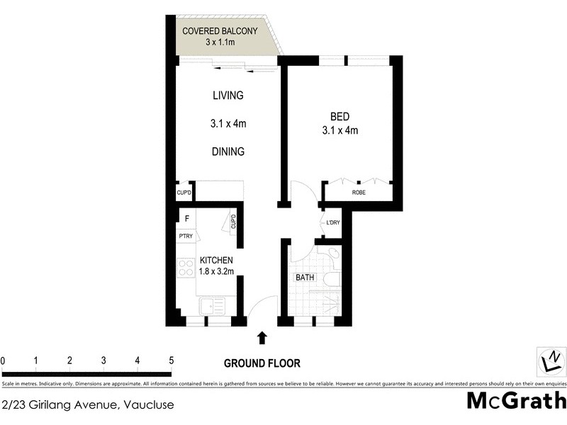 2/23 Girilang Avenue, Vaucluse NSW 2030 Floorplan