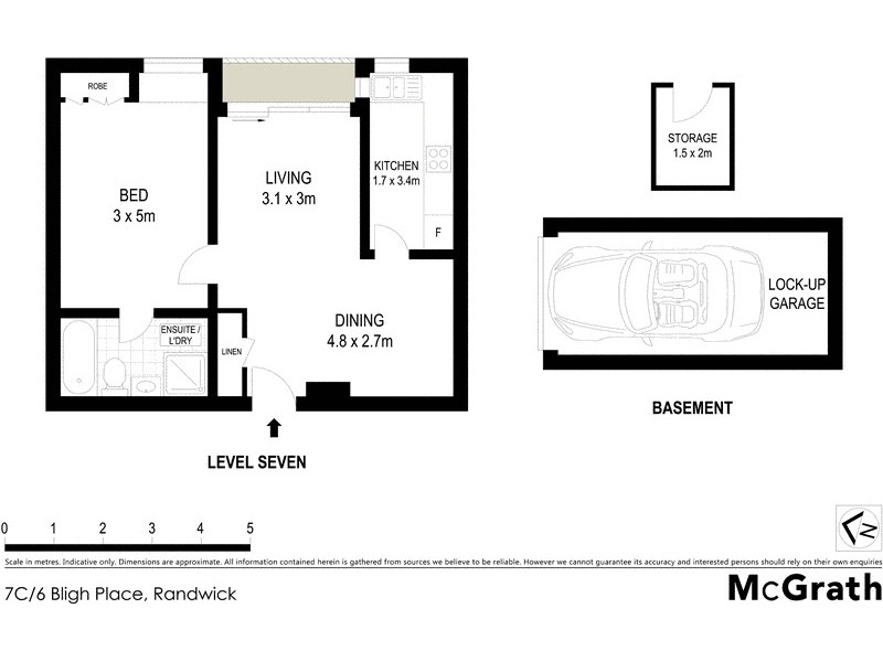 7C/6 Bligh Place, Randwick NSW 2031 Floorplan