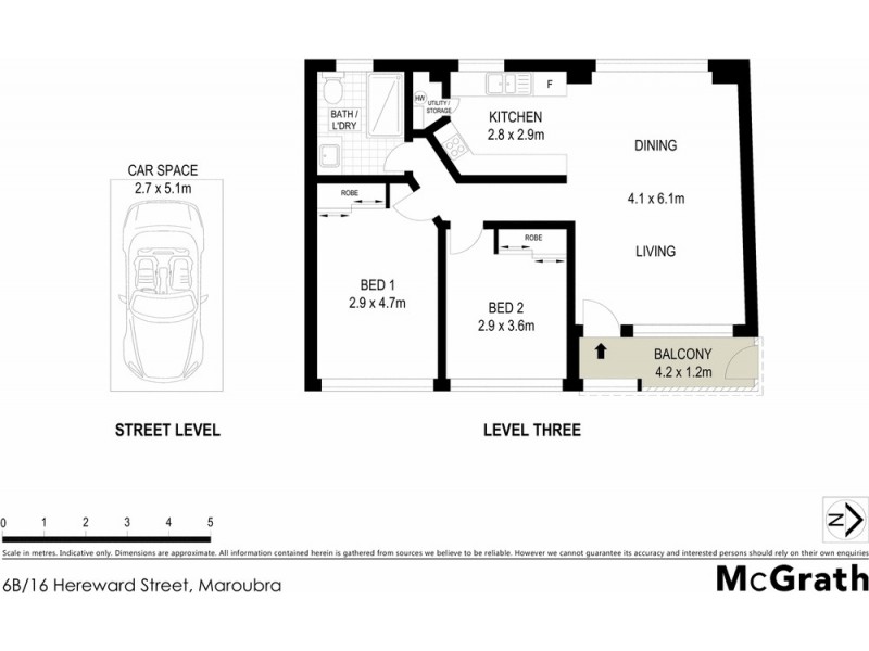 6B/16 Hereward Street, Maroubra NSW 2035 Floorplan