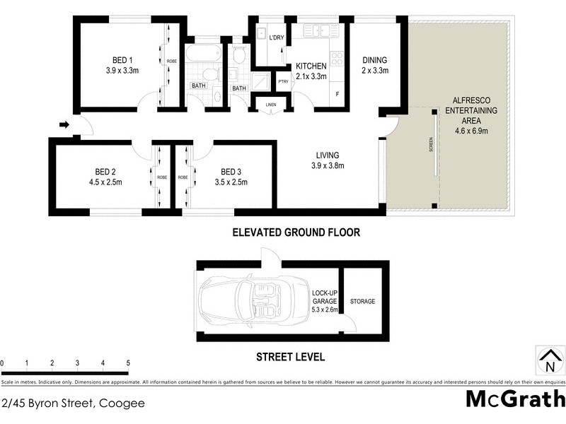 2/45 Byron Street, Coogee NSW 2034 Floorplan