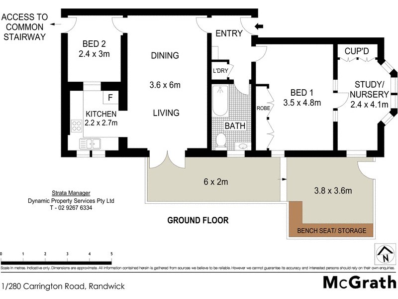 1/280 Carrington Road, Randwick NSW 2031 Floorplan