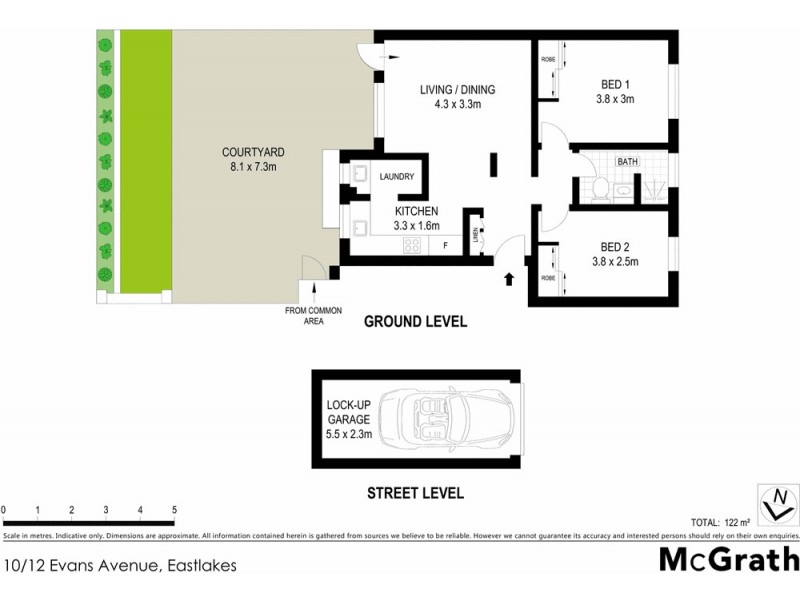 10/12 Evans Avenue, Eastlakes NSW 2018 Floorplan