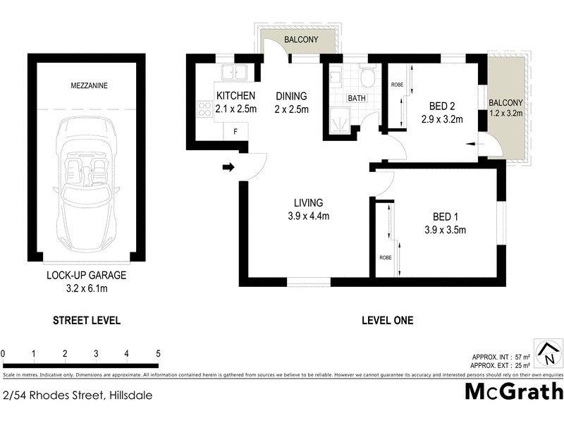 2/54 Rhodes Street, Hillsdale NSW 2036 Floorplan