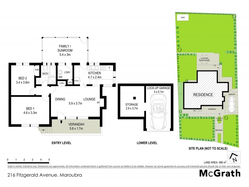 216 Fitzgerald Avenue, Maroubra NSW 2035 Floorplan