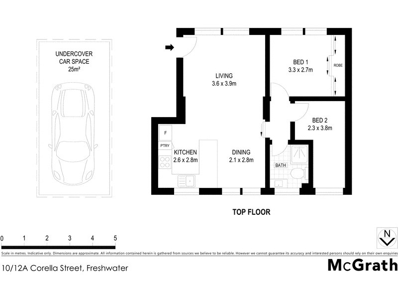 10/12A Corella Street, Freshwater NSW 2096 Floorplan