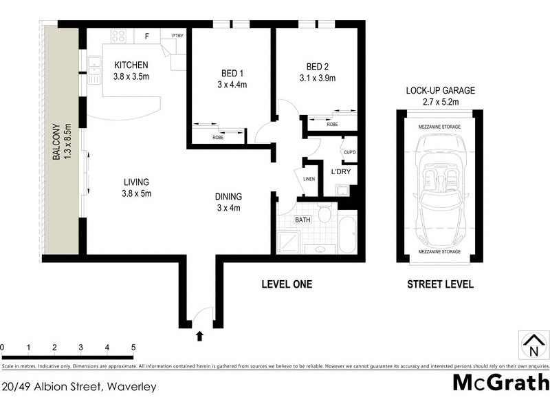 20/49 Albion Street, Waverley NSW 2024 Floorplan